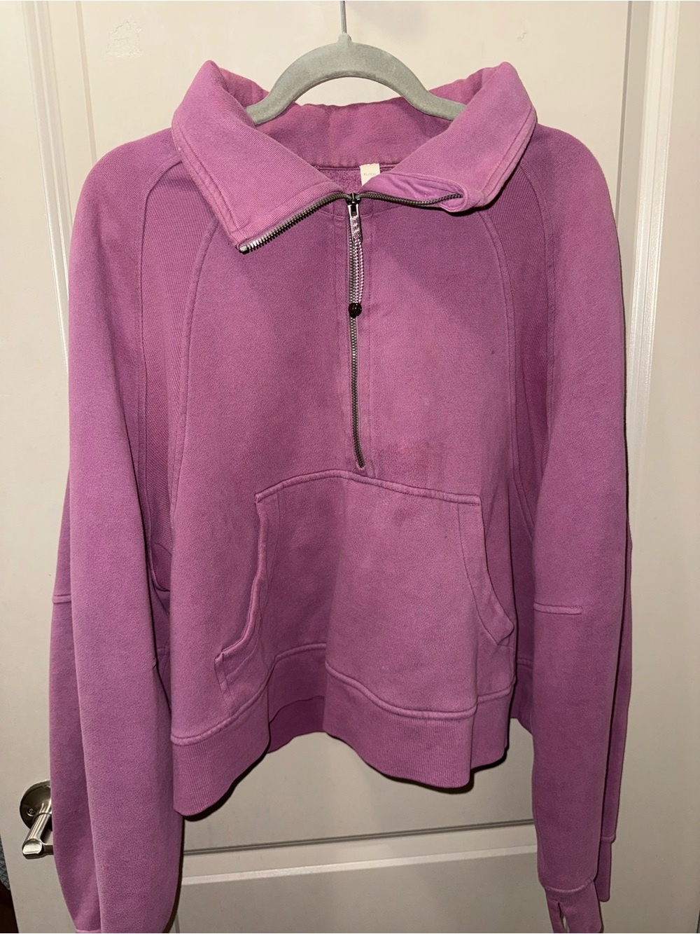 Scuba Cropped Funnel-Neck Half-Zip